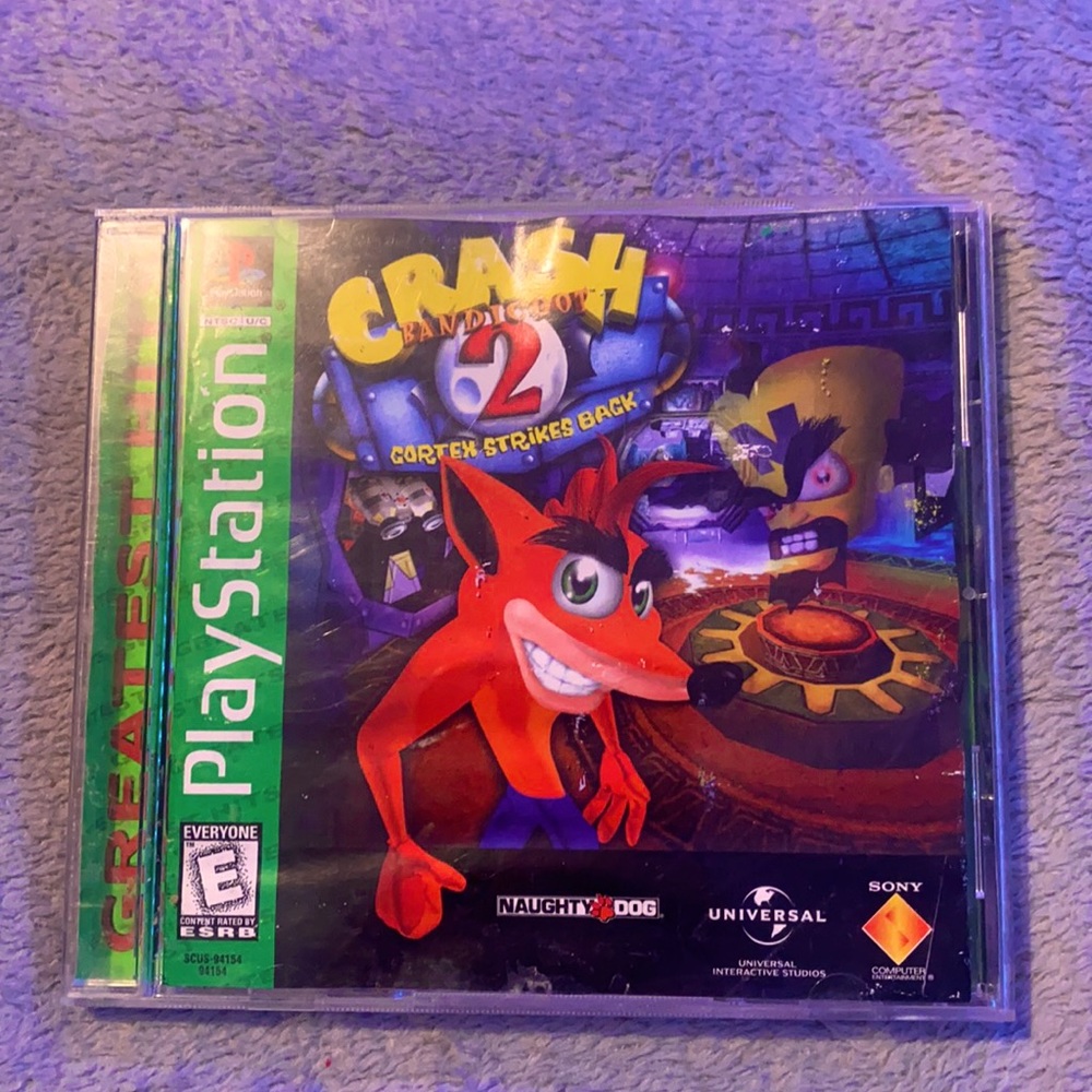 PS1 Game (Crash Bandicoot 2 Cortex Strikes Back)